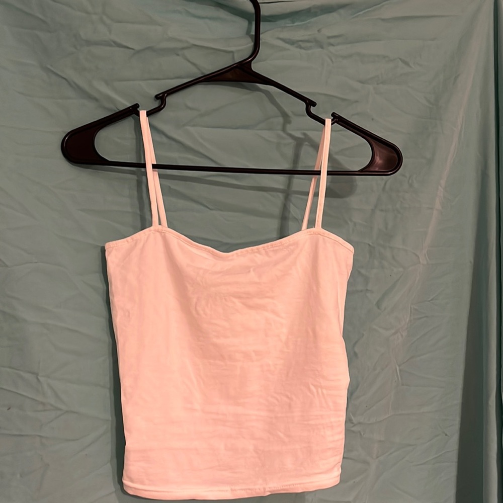 Cropped white tank from H&M size XS